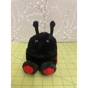 Vintage 1994 Swibco Lady Bug Palm Plush 4.5” Stuffed Beanie Animal Insect